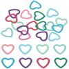 PATIKIL Pz60 Colorati Segnapunti All'Uncinetto Segnapunti in Metallo | a Forma di Cuore, per Cucito Lavori All'Uncinetto e Artigianato Fai-Da-Te