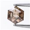 Surat*Diamond*City 0.62 Carat Diamante Naturale Esagonale Taglio Step Hessonite 5.6 mm Regalo