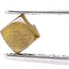Sparkling Fancy Diamonds Diamante Naturale Grezzo Tiny 0.16TCW Taglio No Cut Tinta Fancy Grigio-Giallo