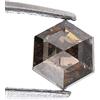 Sparkling Fancy Diamonds Diamante Naturale 0.46 ct Esagono Step Cut Bicolore Fancy Brown