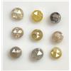 Sparkling Fancy Diamonds Diamante Naturale Loose, Taglio Rosa, Round, 0.27 CT, Lotto 9 Pezzi