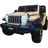 Pilots Kids Macchina Jeep Wrangler a Batteria 12V Fuoristrada Bianco per Bambini