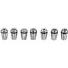 Riuulity CNC Collet Chuck 65Mn Steel Precision Set | Design ingegneristico di precisione, 7 pinze incluse, elevata resistenza alla trazione, utilizzate principalmente per la