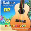 DR Strings DR String UMCSC Ukulele Multicolor Soprano/Concert Set Strings Ukulele