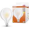 Osram ST Globe, Lampada LED E27, 12 W, Luce Calda, 1 Lampa a sfera, In vetro