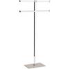 Gedy Rainbow Portasciugamani da terra, Acciaio inossidabile, Trasparente Beige, 40,4x15,5x83x7