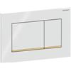 Geberit 115,883.KK.1 Placca di Comando Sigma30, Colore Bianco/Oro/Bianco