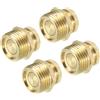 PATIKIL Valvola di Scarico Serbatoio Compressore d'Aria, 4 Pezzi G 1/2' Pezzo di Ricambio per Valvola Scarico Compressore d'Aria in Ottone