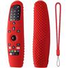 Hi Color Cover per telecomando LG AN-MR600 LG AN-MR650 AN-MR20GA AN-MR19BA, custodia protettiva in silicone antiurto antiscivolo per telecomando LG Smart TV (rosso)