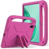 Nikaque Custodia per bambini per Honor Pad X8a/X8b 11 pollici 2026 2024, schiuma EVA leggera antiurto Duarable, copertura per tablet con supporto per maniglia per bambini, rosa