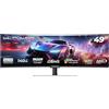 LC-Power Monitor Gaming Curvo da 49'',144 Hz, QLED-VA, 32:9, 100% sRGB, AMD FreeSync™ Premium, DP & HDMI, HDR 400, LC-M49-DFHD-144-C-Q