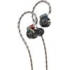 FiiO FD3 PRO Auricolari in-ear ad alta risoluzione 1DD Deep Bass Staccabile MMCX Connettore con 2,5/3,5/4,4 mm Spine DLC Nero