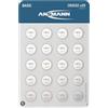 ANSMANN Basic 20x CR2032 batterie al litio a bottone 3V / Batterie di alta qualità/Ideali per bilance da cucina, chiavi dell'auto, dispositivi di misurazione, telecomandi, ecc.