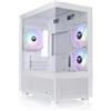 Thermaltake View 170 TG ARGB Snow Micro-ATX Custodia; 3 x 120 mm ARGB Ventole Incluse; Supporta Radiatore fino a 280 mm; Doppio pannello frontale e laterale in vetro temperato; CA-1Z4-00M6WN-00; 3