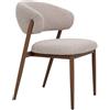 Andrea Bizzotto Sedia da Interni Cassandra Miele e Beige