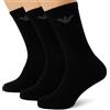 Emporio Armani Casual Cotton 3-pack Short Socks Confezione da 3 paia di calzini corti Uomo