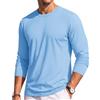 TACVASEN Maglia Uomo Manica Lunga Cotone Girocollo Casual Versatile | Stile Minimal Senza Stampe, Cuciture Piatte Resistenti, Uso Quotidiano