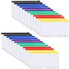 AISHOW 30 Pezzi Borsa per Raccoglitore A6 con Cerniera 6 Fori Trasparente Plastica PVC Impermeabile Cartelle a Fogli Mobili per Casa Ufficio Forniture Scolastiche 6 Colori