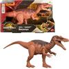 Mattel Jurassic World La Rinascita Baryonyx Ruggito Selvaggio, dinosauro giocattolo con attacco multidirezionale azionato con la coda e suoni, snodato, gioco digitale, JGC79