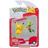 Pokémon Confezione di personaggi da battaglia: Pikachu e Geckabor, 2 figure dettagliate
