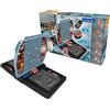Lexibook Battaglia Navale con Voce (Francese Italiano Olandese Tedesco), Gioco da Tavolo 1 o 2 Giocatori, interattiva, Effetti sonori, strategia, Alimentato a Batteria, Grigio/Nero, GT2800