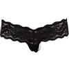 COTTELLI Collezione Cottelli - Perizoma Perla Perle Perle, Medio, Nero