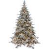 Le Stelle Albero di Natale Pino Verde Innevato Le Stelle St. Moritz H 180cm x L 130cm Super Folto Effetto Real-Touch con 2000 Luci Led Incorporate 1958 Rami