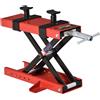 Easycomfort DURHAND Cavalletto Alzamoto a Forbice, Sollevatore Moto, Cavalletto Moto Centrale Regolabile Fino 500kg in Metallo Rosso