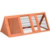 Easycomfort Gabbia per Conigli e Animali Domestici, Conigliera in Legno di Abete118 x 50 x 45 cm