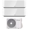 Unical Condizionatore Dual Split Unical Air Cristal 13+13 (12+12) con XMX2 18HE R-32 Wi-Fi Optional