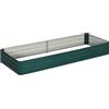 Easycomfort Letto per Orto Rialzato in Metallo da Esterno, Portapiante per Fiori ed Erbe, 241x90,5x30cm