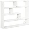 Easycomfort Libreria a Muro Moderna in Legno a 4 Livelli, 94x19.5x80cm, Bianco
