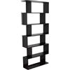Easycomfort Libreria di Design in Legno 80x24x191cm Nero