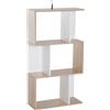 Easycomfort Libreria di Design Scaffale Ufficio Legno Moderna 3 Ripiani 60 × 24 × 111.4cm