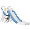 Easycomfort Scivolo per Bambini 18-36 Mesi in PE e PP a Tema Spaziale con Scale Antiscivolo, 157x46.5x80 cm