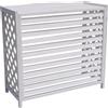 OneClima Copertura Copri Unità Esterna OneClima per Condizionatore 9000 e 12000 Btu In Legno Bianco 80x47x77