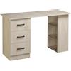 Easycomfort Scrivania PC Moderna per Camera con 3 Cassetti e 3 Scaffali in Legno per Casa e Ufficio 120x49x72cm