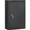 Easycomfort Armadietto Medicinali con 3 Mensole e Blocco con Chiavi in Acciaio, 30x14x46cm, Nero