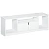 Easycomfort Mobile Porta TV Fino a 42" con Armadietto e Ripiani Aperti in Legno, 120x30x41cm