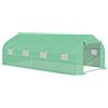 Easycomfort Serra da Giardino a Tunnel 6x3x2m con Tetto Spiovente in PE, Verde