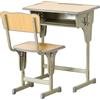 Easycomfort Banco Scuola con Sedia per Bambini 6-12 Anni Altezza Regolabile, Vano Contenitore e Portapenne, Acciaio e MDF, Color Legno
