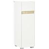 Easycomfort Mobiletto Bagno con Cassetto e Armadietto con Mensola Regolabile in Legno 30x33x88cm, Bianco