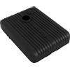 EasyComfort Base Ombrellone Giardino Riempibile con Acqua e Sabbia 70-90 kg, Ruote e Maniglia in HDPE, 80x60 cm, Nero