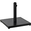 Easycomfort Base per Ombrellone Quadrata da 18kg per Pali da Ø3/3.5/3.8 cm, 45x45x39 cm, Nero