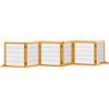 Easycomfort Cancelletto per Cani di Piccola/Media Taglia in Legno e Acciaio con 6 Pannelli Pieghevoli, 432x36x70cm