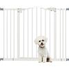 EasyComfort Cancelletto per Cani Estensibile con 4 Viti Regolabili, in Metallo e Plastica, 74-100x78 cm, Bianco