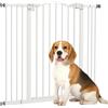 EasyComfort Cancelletto per Cani Estensibile con 4 Viti Regolabili, in Metallo e Plastica, 74-100x94 cm, Bianco