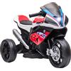 Easycomfort Moto per Bambini 18-60 Mesi Modello BMW HP4 con Fari, Musica e Pedali, in PP e Metallo, 82.5x42x54 cm, Rosso