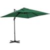EasyComfort Ombrellone da Giardino a Manovella 2.5x2.5 m con Rotazione 360° e Parasole Regolabile, Verde