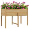 EasyComfort Orto Rialzato con 2 Fori di Drenaggio e Sacca in Tessuto non Tessuto, in Legno di Abete, 115x55x80 cm